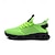 cheap Casual Sneakers-Men's Neon Green Knit Sneakers, Ultra-Light Comfort with Bold Design, Casual Sporty Footwear