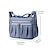 baratos Malas a tira-colo-bolsa de ombro feminina com vários bolsos – bolsa tiracolo leve de nylon à prova d&#039;água com fecho de zíper para viagens, trabalho e uso diário rosa roxo preto