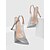 economico Sandali Eleganti-tacchi alti con cinturino posteriore in strass trasparenti neri – sandali stiletto sexy per serate e balli di fine anno
