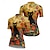 voordelige Damesshirts-Dames Wielrenshirt Korte mouw Fietsen T-shirt Shirt met 3 achterzakken Bergracen Ademend Sneldrogend Anatomisch ontwerp Lampenkatoen Geel Oranje Groen Kat Hond Sport Kleding