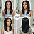 billige Syntetiske og trendy parykker-Syntetiske parykker Bølget Bouncy Curl Mellemdel Dyb skille Maskinproduceret Paryk 16 tommer (ca. 39cm) A1 Syntetisk hår Dame Tyk Bekvem Farvegradient Sort