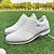 voordelige Heren Golf Schoenen-heren tweekleurige marineblauwe en witte golfschoenen, vetersluiting, duurzaam leer, sportieve elegantie voor dagelijks golfen