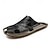 abordables Sandalias casuales-Sandalias de exterior de piel sintética para hombre con suela resistente y diseño transpirable: calzado cómodo para senderismo y uso informal.