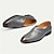 abordables Mocassins en cuir de qualité supérieure-mocassins en cuir faits main pour hommes - chaussures habillées à enfiler à brides croisées grises pour le derby du Kentucky, les événements professionnels et formels