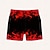 billiga Geometrisk tryck-Herr 3D-utskrift Låga Boardshorts Badshorts Sommarshorts Medium Midja Streetwear Hawaiisk Strandsemester Sidfickor Mesh foder Elastisk dragsko i midjan Designer Kläder