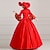 abordables Robes-ancien Rococo Renaissance Maxi Robe Normal Juliette Princesse Reine Elizabeth Plissé Volanté Princesse Col carré Déguisement Femmes Halloween Carnaval Mascarade Soirée Halloween Performance Adultes