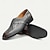 abordables Mocassins en cuir de qualité supérieure-mocassins en cuir faits main pour hommes - chaussures habillées à enfiler à brides croisées grises pour le derby du Kentucky, les événements professionnels et formels