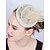 cheap Fascinators-Headdress Sinamay Fedora Hat Horse Race Vintage Cute With Pearl Headpiece Headwear