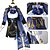 abordables Costume de jeu vidéo-Genshin Impact Clorinde Manga Costume de cosplay Tenues Costumes de Cosplay Costumes de jeux vidéo Halloween Carnaval Soirée Comic-Con Costume Pour Femmes Adulte