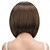 economico Parrucche da festa-Parrucca Sintetica Liscio Liscio Kinky Asimmetrico Frangia Dritta Fatto a macchina Parrucca 12 pollici A1 Capelli Sintetici Per donna Classico Confortevole Gradiente di colore Marrone Chiaro