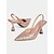 baratos salto kitten-Sapatos femininos de salto alto com strass e salto geométrico em ouro rosa – sapatos luxuosos para noite e encontros