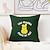 voordelige Vakantie kussensloop-Paas Grappige Konijn Decoratieve Gooi Kussenshoes 1PC Zacht Vierkant Bank Kussenhoes Kussenhoes voor Slaapkamer Woonkamer Bank Stoel Zwart Groen