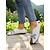 billige Flate sko til kvinner-kvinners bred tåboks barfotskinn loafers - håndlagde vintage blomster slip-on sko, myk såle minimalistiske flater for naturlig fotbevegelse
