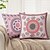 billiga boho stil-Mandala Bohemisk Dekorativ Kuddeöverdrag 1PC Mjuk Fyrkantig Soffkudde Fodral för Sovrum Vardagsrum Soffan Stol