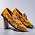 billiga Slip-ons och loafers till herrar-blommiga broderade mockasiner för män i mockagult - snygga slip-on skor perfekta för avslappnade utflykter och konstnärliga evenemang