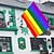 billige Hageflagg, Banner-Juni Pride Måned LGBTQ LGBT Pride Flagg Regnbue Utendørs Innendørs med Øyehull Hus Hage Dekorasjoner Høytidsbanner Skilt Glad Pride