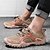 billige Herresneakers-Herre Kondisko Flodsko PU / Læder Net Åndbart Bekvem Skridsikker Snøre Sort Grøn Kakifarvet Sommer Forår