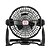 abordables Lampes et lanternes de camping-1 ventilateur de camping portable de 6 pouces avec rotation à 360 degrés, affichage de la puissance avec régulation de vitesse infinie, éclairage de projection pouvant être suspendu ou posé