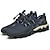 رخيصةأون أحذية رياضية غير رسمية-حذاء رياضي رجالي للمشي لمسافات طويلة من شبكة باللون الأزرق الداكن - حذاء جري خارجي قابل للتنفس مع نعل قوي