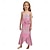 abordables Disfraces de niñas-La Sirenita Pequeña sirena Princesa Sirena Vestidos Disfraz de fiesta temática Cosplay Cosplay de película for Chica Niños Carnaval Mascarada Fiesta Festivos