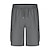 billige Klassisk-Herre Shorts med lommer Shorts Sommer shorts Casual shorts Elastisk Talje Multi lomme Lige ben Vanlig Påførelig Svedtransporende Knælængde Afslappet Daglig udendørs Mode Gade Navyblå Kakifarvet