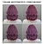 cheap Synthetic Trendy Wigs-Synthetic Wig Wavy Curly Weave Asymmetrical Neat Bang Machine Made Wig 14 inch A1 Synthetic Hair Women&#039;s Classic Comfortable Color Gradient Multi-color