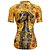 voordelige Damesshirts-Dames Wielrenshirt Korte mouw Fietsen T-shirt Shirt met 3 achterzakken Bergracen Ademend Sneldrogend Anatomisch ontwerp Lampenkatoen Geel Oranje Groen Kat Hond Sport Kleding
