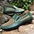 abordables Chaussures sans lacets &amp; mocassins-Mocassins à enfiler pour hommes à motif crocodile marron - chaussures d&#039;affaires et décontractées élégantes avec un design en similicuir texturé