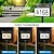 abordables Éclairages pour allées-Lampes d&#039;adresse solaires, plaque d&#039;adresse extérieure éclairée par LED avec contrôle intelligent, 3 couleurs en 1, éclairage de numéro de maison à énergie solaire étanche avec piquets pour l&#039;extérieur de la maison, de la cour, de la rue, de la maison, 1