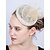 cheap Fascinators-Headdress Sinamay Fedora Hat Horse Race Vintage Cute With Pearl Headpiece Headwear
