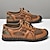 abordables sandalias de exterior-Sandalias deportivas para hombre con malla de secado rápido y correas ajustables: ideales para senderismo, playa y uso diario.