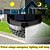 economico Applique per esterni-4 pezzi luce da parete solare impermeabile per esterni cortile giardino recinzione scala parete balcone recinzione illuminazione luce bianca luce calda radiante