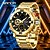 economico Orologi digitali-SANDA Da uomo Orologio digitale Grande quadrante Sport Affari Orologio da polso Luminoso Sveglia Calendario Data Silicone Guarda