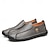 baratos Sapatilhas e Mocassins para Homem-mocassins masculinos de couro sintético genuíno bege – sapatos casuais de condução com costura feita à mão para atividades ao ar livre e viagens