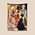 abordables Tapiz Medieval-Tapiz medieval Tapiz de la Edad Media Arte bizantino Tapiz grande Decoración mural Fotografía Fondo Cortina Decoración del hogar dormitorio sala de estar Madonna y Niño con el donante Pietro de&#039; Lardi