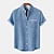 abordables Vacances-Homme Chemise Chemise en lin Chemise d'été Chemise de Plage Chemises non rentrées Plaid Vacances Fête Jaune Bleu Vert Manche Courte Col Été Vêtement Tenue