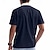 preiswerte Klassisches Poloshirt für Herren-Herren Viertel-Reißverschluss-Poloshirt Golfshirt Täglich Ferien Viertelreißverschluss Kurzarm Mode Basic Farbblock Patchwork Sommer Frühling Normale Passform Hellblau Schwarz Weiß Wein Marineblau
