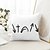 voordelige Vakantie kussensloop-Paas Jezus Decoratieve Gooi Kussenshoes 1PC Zacht Vierkant Bank Kussenhoes Kussenhoes voor Slaapkamer Woonkamer Bank Stoel Zwart Blauw