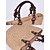 voordelige Handtas &amp; Draagtassen-handgemaakte geweven stro tas voor dames - boho zomer strandtas met houten kralen handgrepen, casual schoudertas met grote capaciteit voor vakantie, winkelen en reizen