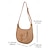 abordables Sacs à bandoulière-Sac à bandoulière en paille tissée à la main de grande capacité pour femme - Sac à bandoulière bohème avec poche avant, sac fourre-tout de plage d&#039;été, sac fourre-tout de voyage décontracté pour les vacances, le shopping et l&#039;utilisation quotidienne