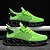 cheap Casual Sneakers-Men's Neon Green Knit Sneakers, Ultra-Light Comfort with Bold Design, Casual Sporty Footwear