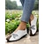 billige Flate sko til kvinner-kvinners bred tåboks barfotskinn loafers - håndlagde vintage blomster slip-on sko, myk såle minimalistiske flater for naturlig fotbevegelse