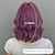 cheap Synthetic Trendy Wigs-Synthetic Wig Wavy Curly Weave Asymmetrical Neat Bang Machine Made Wig 14 inch A1 Synthetic Hair Women&#039;s Classic Comfortable Color Gradient Multi-color