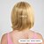 abordables Pelucas sintéticas de moda-Pelucas sintéticas Recto Liso Natural Corte asimétrico Flequillo recto Hecho a Máquina Peluca 12 pulgadas A1 Pelo sintético Mujer Clásico Cómodo Pelo reflectante / balayage Rubio