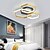 economico Lampade da soffitto con dimmer-plafoniera a led creativa moderna con 3 teste 52w 5 teste 80w dimmerazione continua app telecomando plafoniera a led esagonale adatta per camera da letto soggiorno sala da pranzo e illuminazione