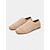 abordables Zapatos de baile para entrenar-Zapatos de baile jazz beige con suela dividida para mujer: bailarinas de punto elástico suave para entrenamiento en estudio