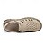 billige Utendørs sandaler-beige slip-on sandaler for menn med perforert design og polstret såle for uformelle gåturer og strandklær