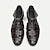 cheap Premium Leather Sandals-Premium Leather Fisherman Sandals with Buckle Detail - Stylish Choice for Outdoor Activities and Social Gatherings
