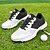 preiswerte Herren Golfschuhe-Herren Sneaker Golfschuhe Mikrofaser Wasserdicht Bequem Rutschfest Schnürung Schwarz / weiss Gelb Blau