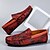 billiga Slip-ons och loafers till herrar-blommiga broderade mockasiner för män i mockagult - snygga slip-on skor perfekta för avslappnade utflykter och konstnärliga evenemang